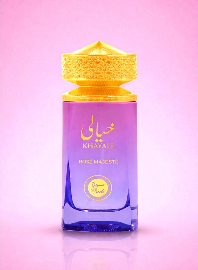 OUDI Luxury Unisex Perfume Khayali Rose Mejeste Eau De Parfum 100 ml | Long Lasting Perfume with Honey, Sweet Floral Rose & Amber Accords | Luxury Unisex Perfume for Men & Women - Image 4
